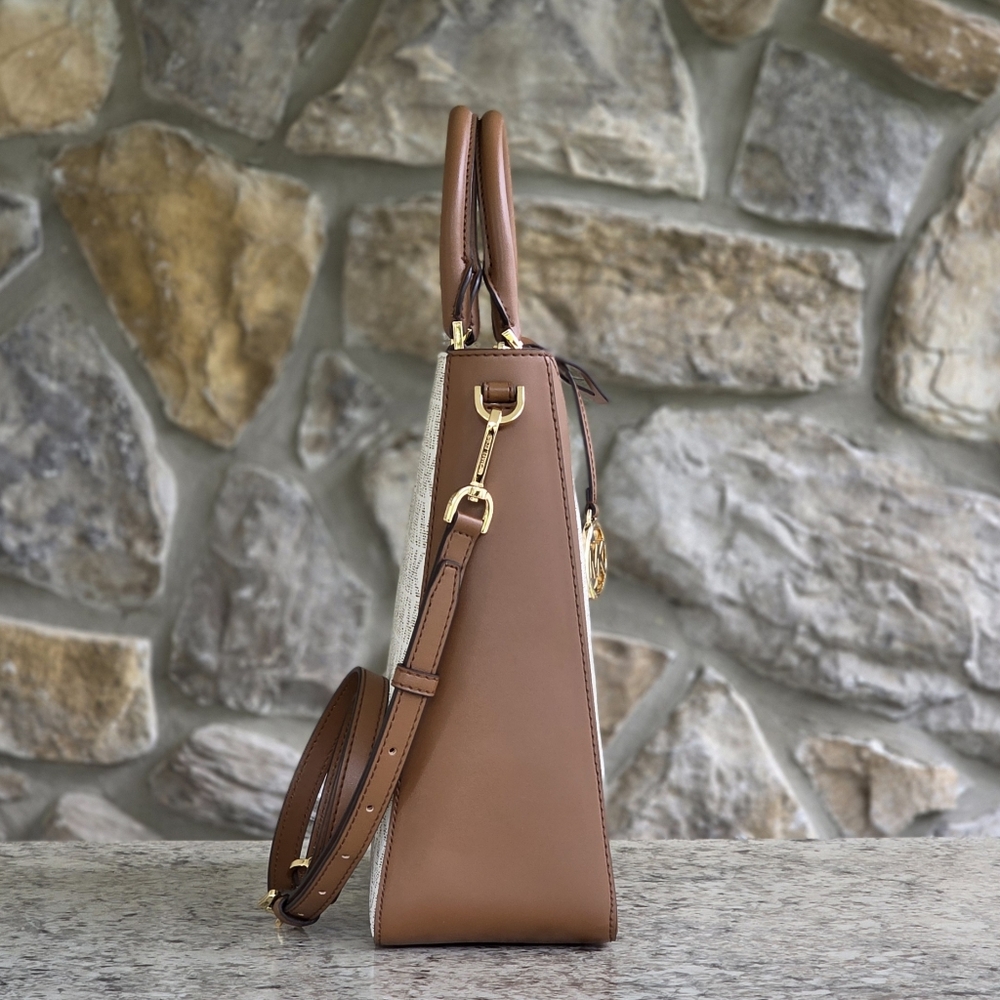 Michael Kors Jessie Logo Large Satchel - Picture 2 of 10